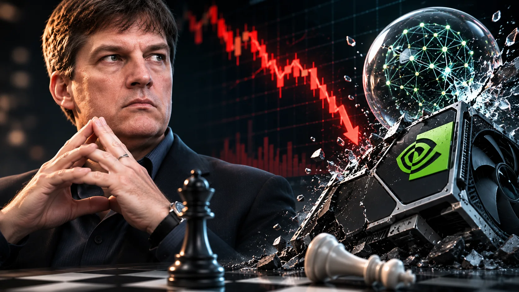 Immagine di approfondimento: Michael Burry shorta NVIDIA e avverte sul premio scarsità AI