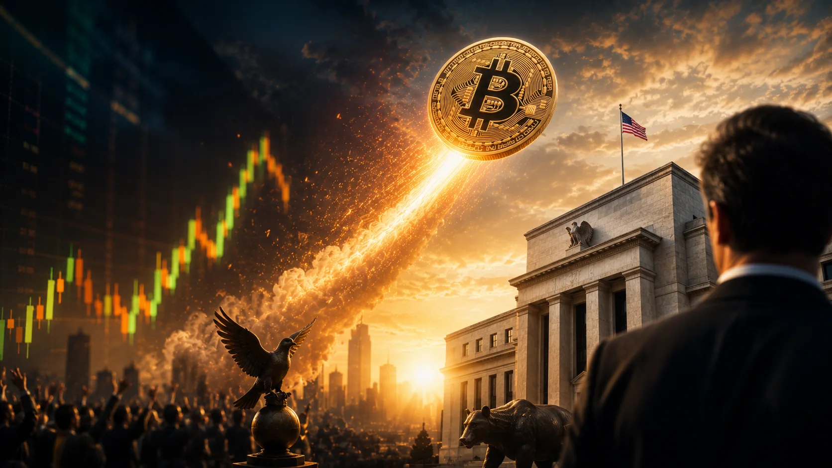 Immagine di approfondimento: Inflazione USA sotto le attese: Bitcoin vola, ma il mercato sta comprando soprattutto una Fed meno aggressiva
